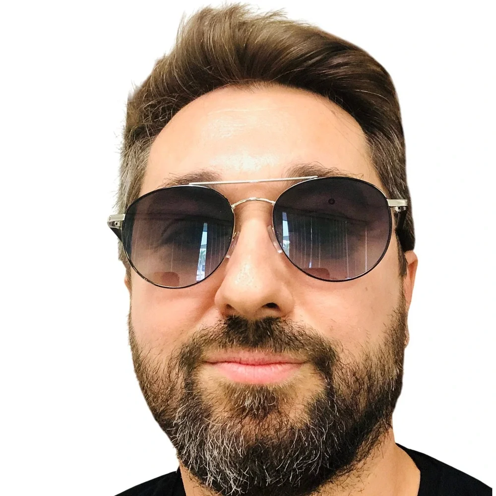 Round Sunglasses Silver‎ Frame Aviator Style Fashion Shades Classic Retro Trendy